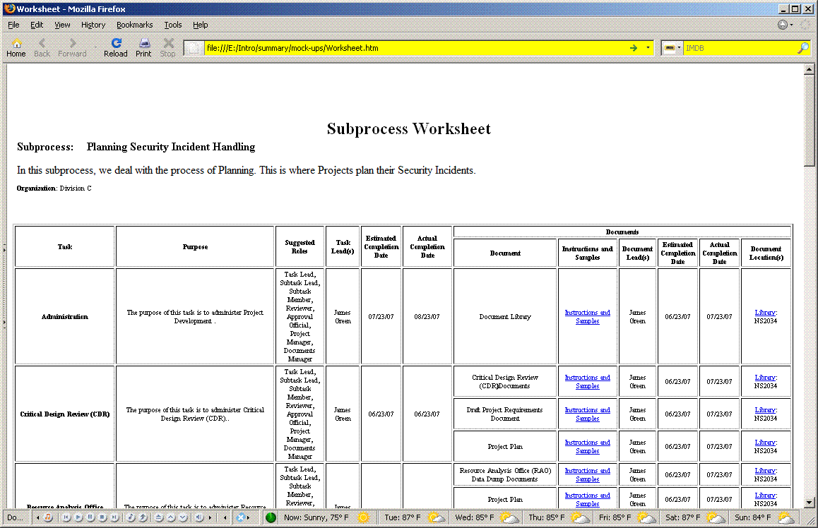 worksheet