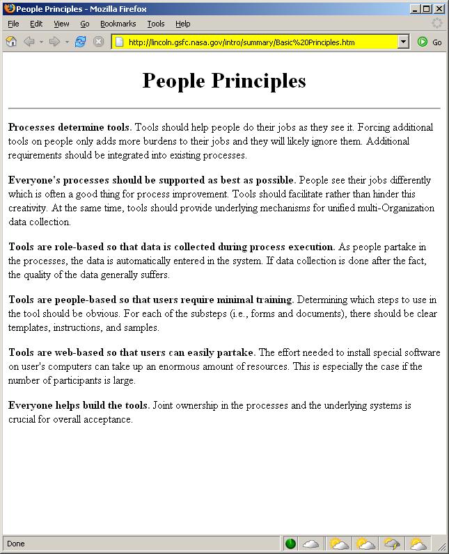 People Principles